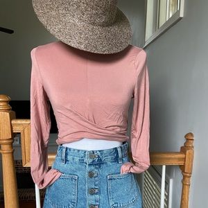 H&M long sleeve crop top